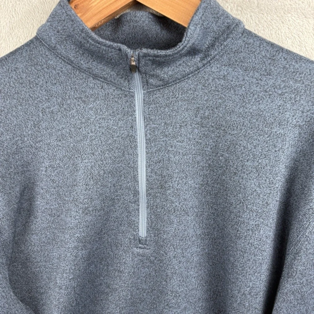 Dunning Golf 1/4 Zip Pullover Mens XXL Heather Blue Preppy Soft‎ Casual NWOT